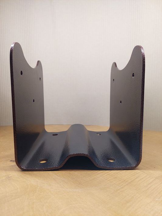 Staffa Portapilastro 20x24 - Finitura Marrone Bucciata