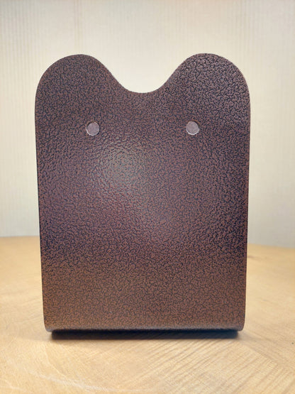 Staffa Portapilastro 16x16 - Finitura Marrone Bucciata