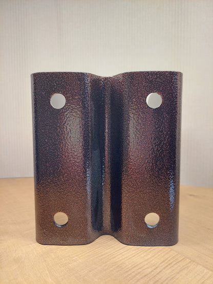 Staffa Portapilastro 16x20 - Finitura Marrone Bucciata