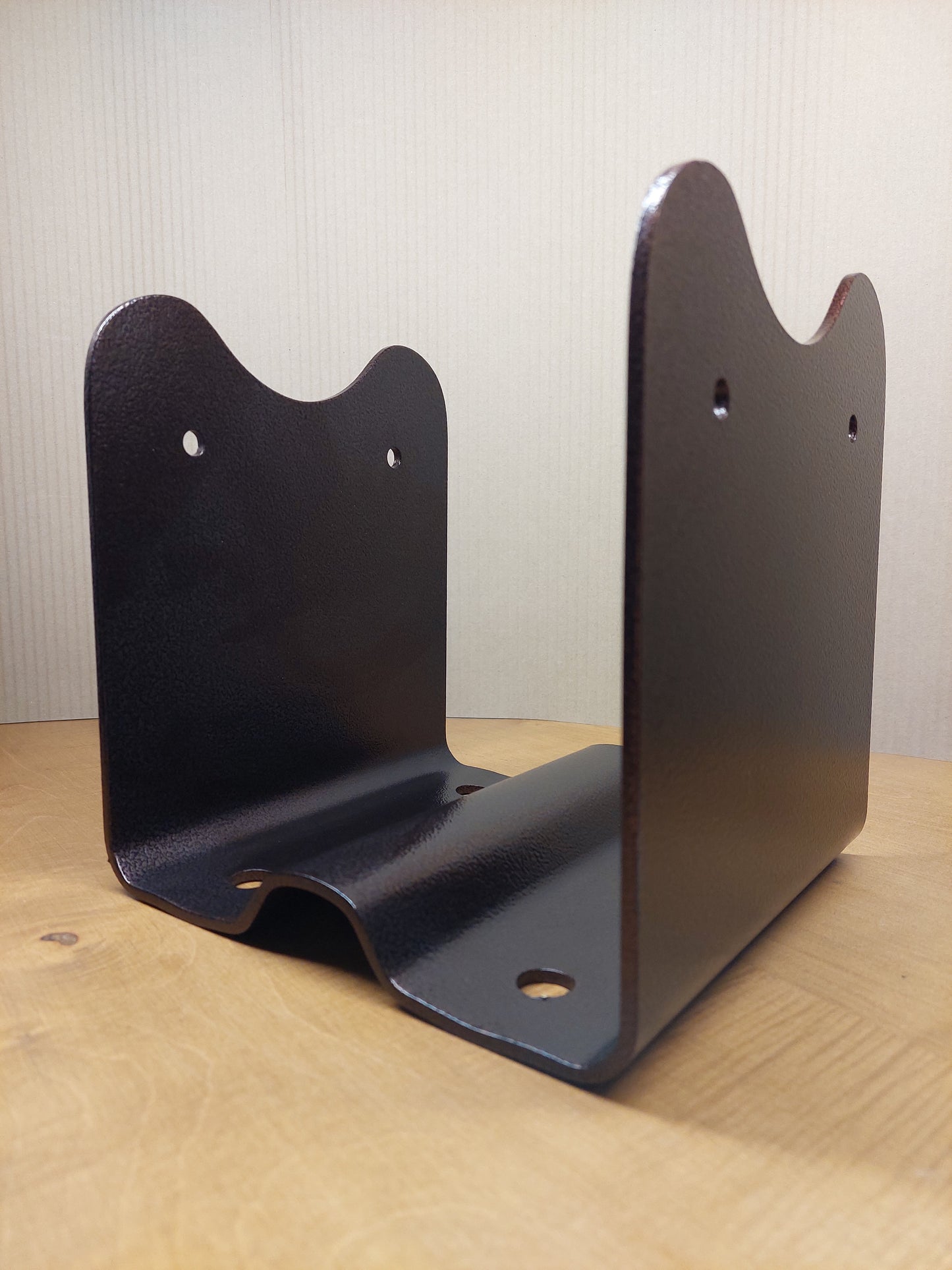 Staffa Portapilastro 20x20 - Finitura Marrone Bucciata