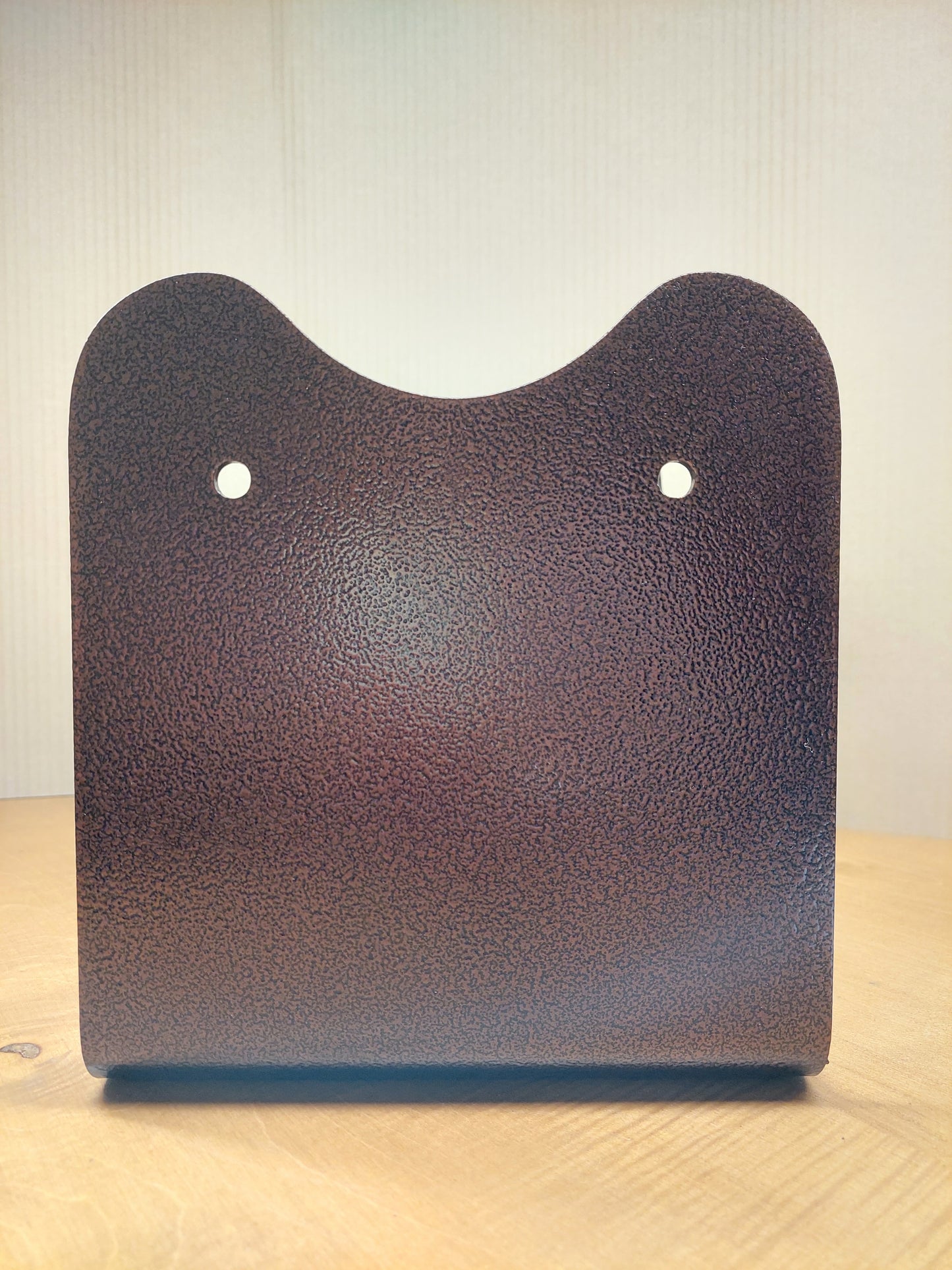 Staffa Portapilastro 20x20 - Finitura Marrone Bucciata