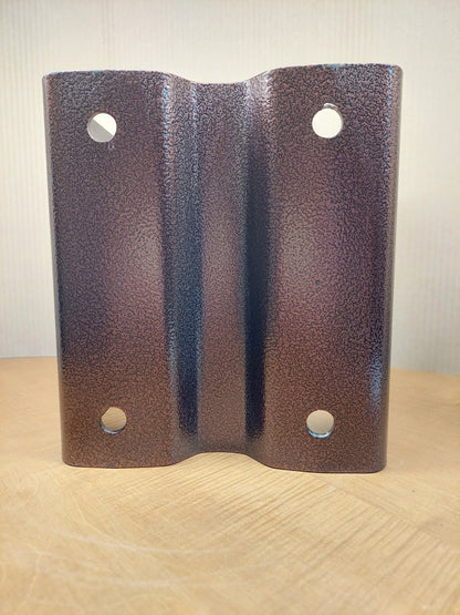 Staffa Portapilastro 20x24 - Finitura Marrone Bucciata